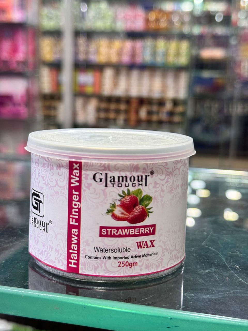 Glamour Touch Strawberry Halawa Finger Wax 250gm jar