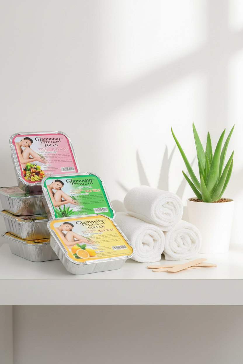 Glamour Touch Hot Wax bathroom shelf morning light