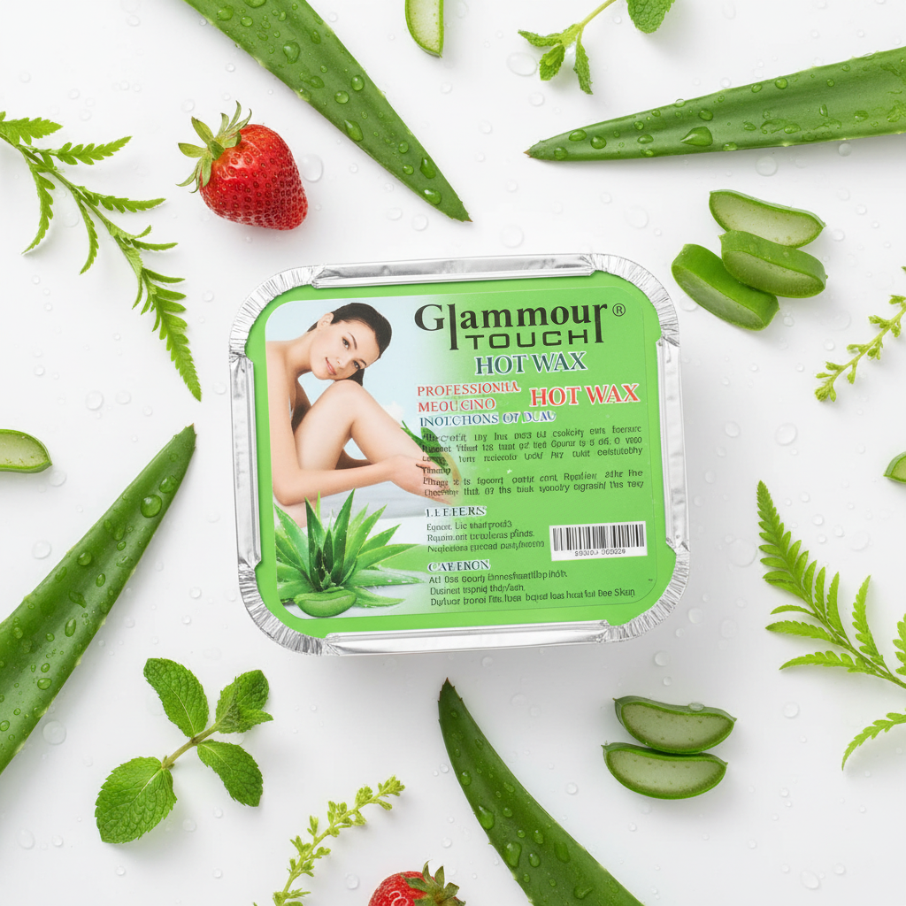 Glamour Touch Hot Wax aloe vera variant hero shot