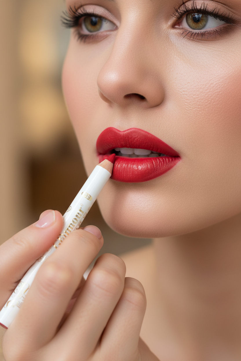 Glamour Touch Artistic Lipstick Pencil - Lifestyle Lip Application