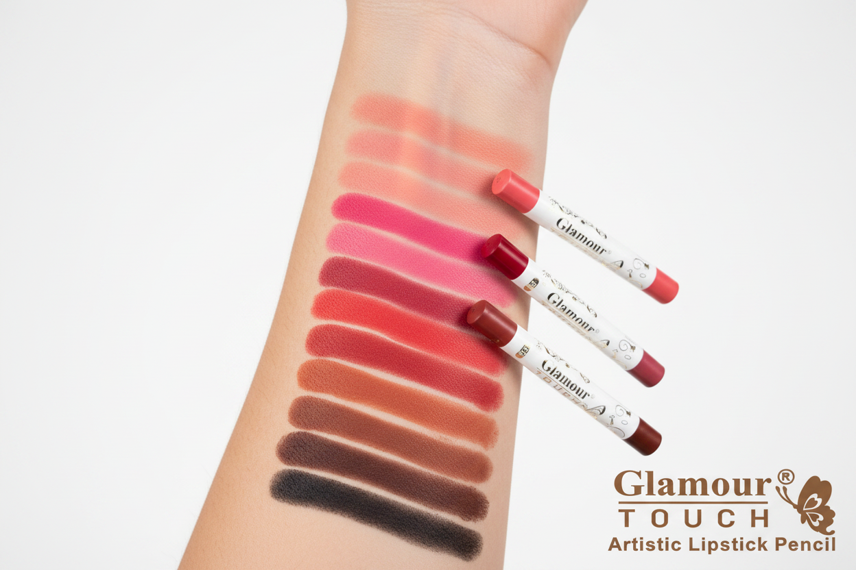 Glamour Touch Artistic Lipstick Pencil - Shade Swatches