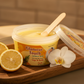 Glamour Touch Lemon Wax open lid on spa tray